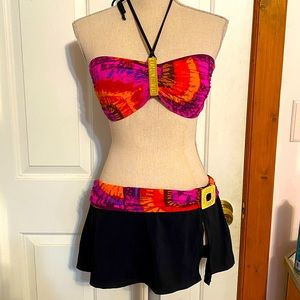 Tropical Bikini by Bleu/Rod Beattie size XL Orange and Pink Colors
